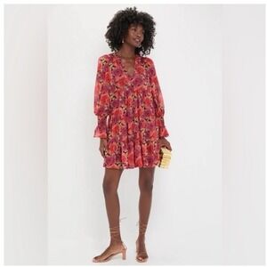 Pomander Place (Tuckernuck) Rose Chiffon Kenzo Dress – XXS
